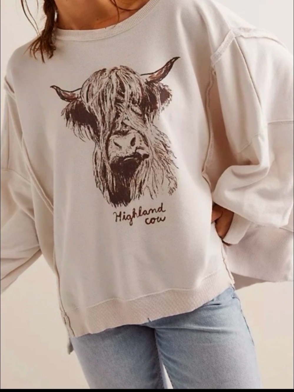 Free People We The Free Graphic Camden Sweatshirt Size S